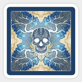 beautiful skull with patterns Sticker